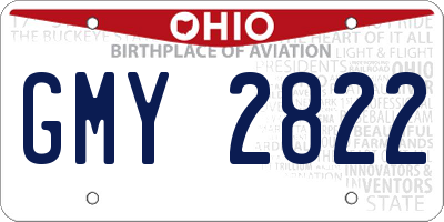 OH license plate GMY2822