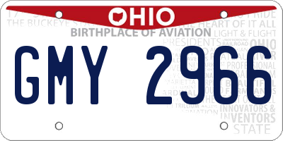 OH license plate GMY2966