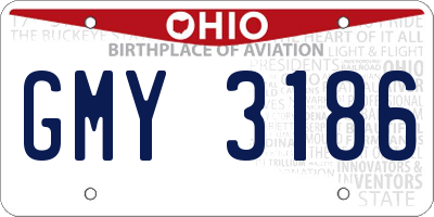 OH license plate GMY3186