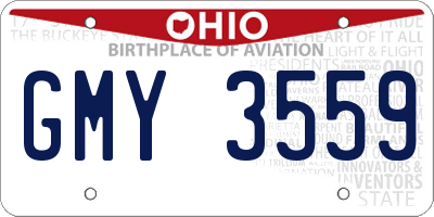 OH license plate GMY3559
