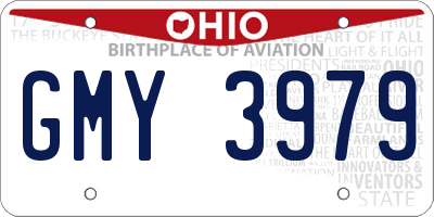 OH license plate GMY3979