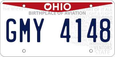 OH license plate GMY4148