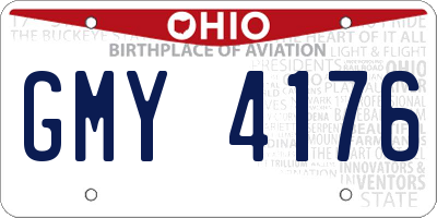 OH license plate GMY4176