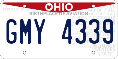OH license plate GMY4339