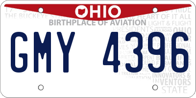 OH license plate GMY4396