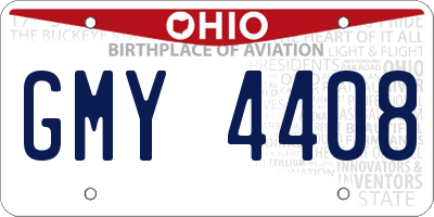 OH license plate GMY4408