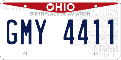 OH license plate GMY4411