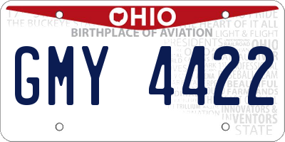 OH license plate GMY4422