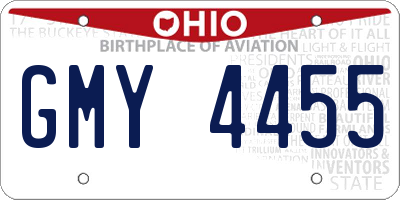 OH license plate GMY4455