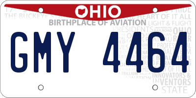 OH license plate GMY4464