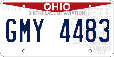 OH license plate GMY4483
