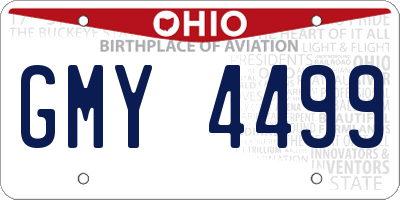 OH license plate GMY4499