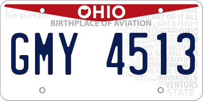 OH license plate GMY4513
