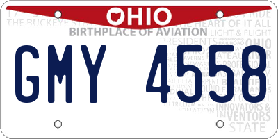 OH license plate GMY4558