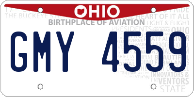 OH license plate GMY4559