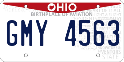 OH license plate GMY4563