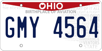 OH license plate GMY4564