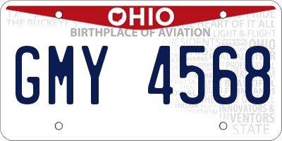 OH license plate GMY4568