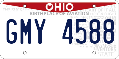 OH license plate GMY4588