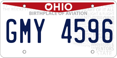 OH license plate GMY4596