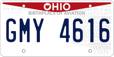 OH license plate GMY4616