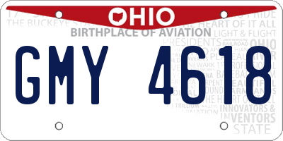 OH license plate GMY4618