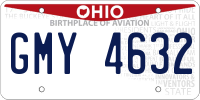OH license plate GMY4632