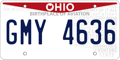 OH license plate GMY4636