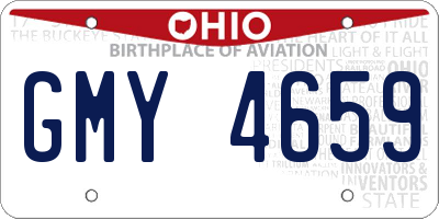 OH license plate GMY4659