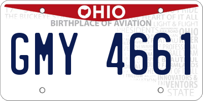 OH license plate GMY4661