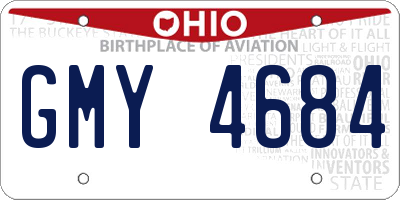 OH license plate GMY4684