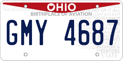 OH license plate GMY4687