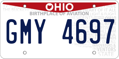 OH license plate GMY4697