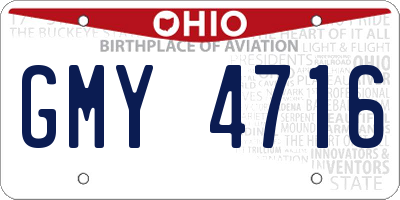 OH license plate GMY4716