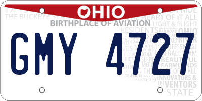 OH license plate GMY4727