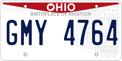 OH license plate GMY4764