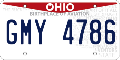 OH license plate GMY4786