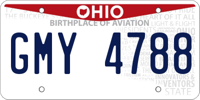 OH license plate GMY4788