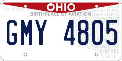 OH license plate GMY4805