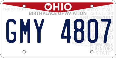 OH license plate GMY4807