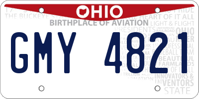 OH license plate GMY4821