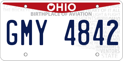 OH license plate GMY4842