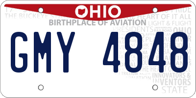 OH license plate GMY4848