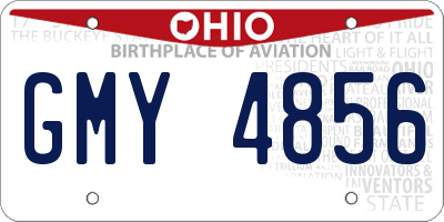 OH license plate GMY4856