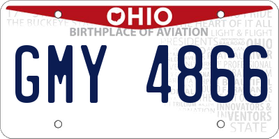 OH license plate GMY4866
