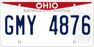 OH license plate GMY4876
