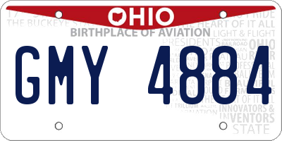 OH license plate GMY4884