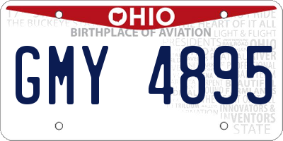 OH license plate GMY4895