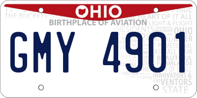 OH license plate GMY4901
