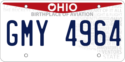 OH license plate GMY4964